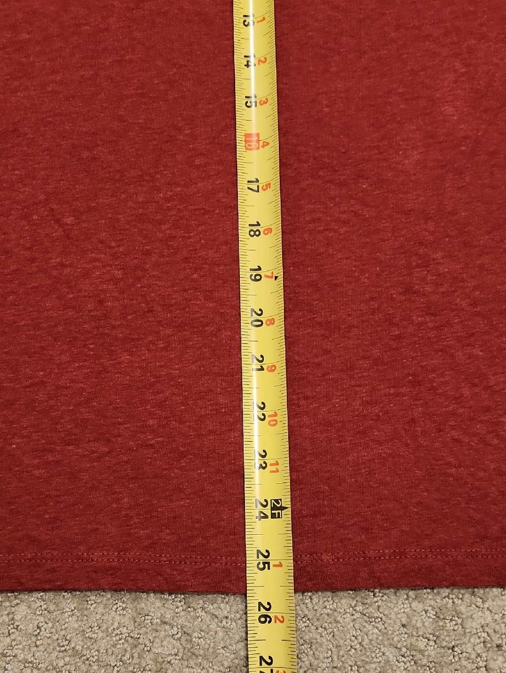 NEW ONNO HEMP Simple Crewneck T-Shirt in Deep Red XXL - Picture 5 of 6